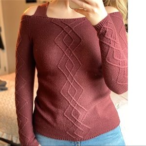 Burgundy sweater